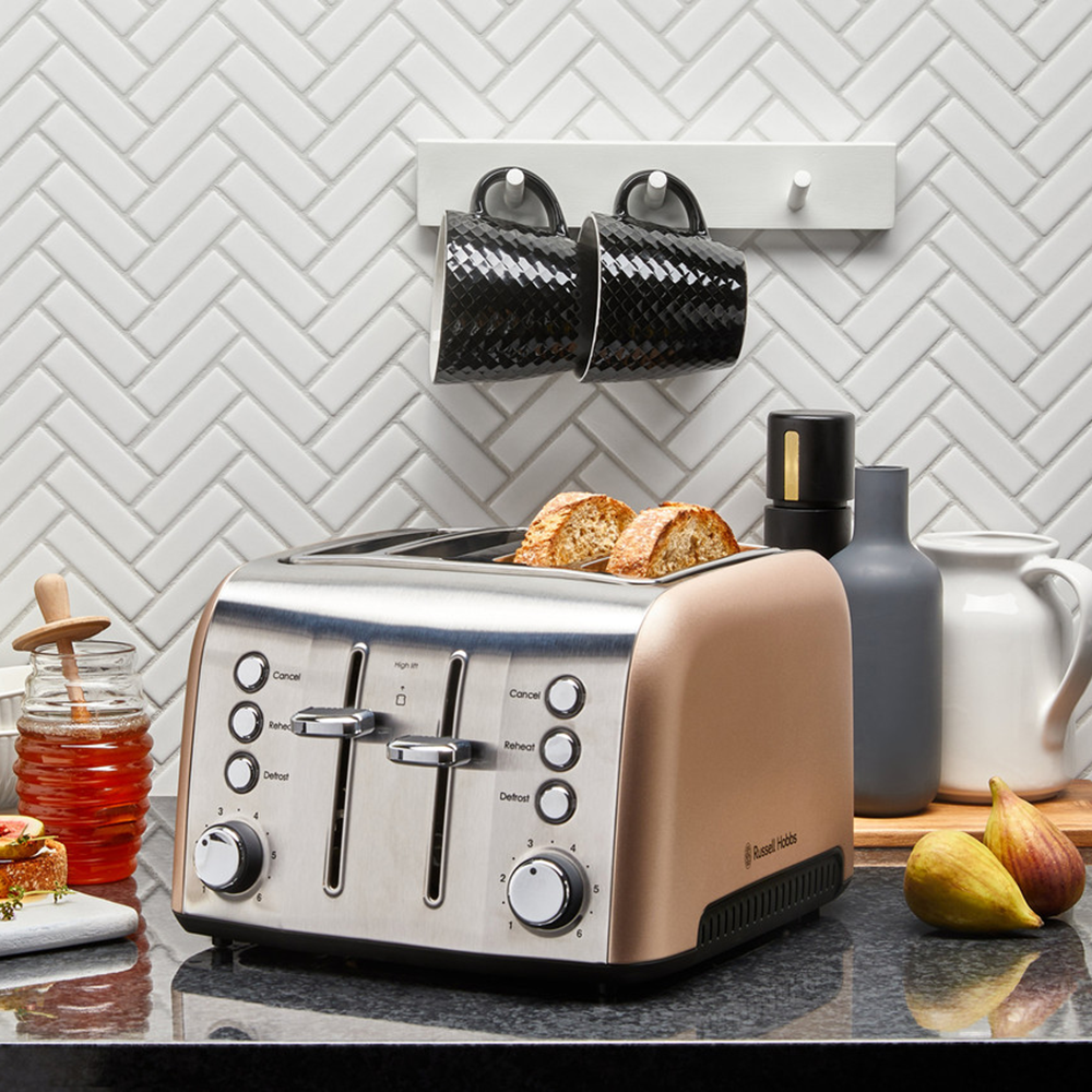 Russell Hobbs Brooklyn Champagne 4 Slice Toaster